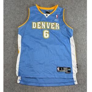 Reebok Denver Nuggets Kenyon Martin #6 Jersey Kids Blue NBA Basketball L 14-16